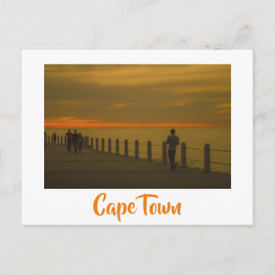 Kapstadt ZA Seepromenade Sonnenuntergang Postkarte