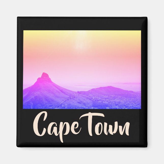 Kapstadt ZA Südafrika Löwenkopf Magnet (Vorne)