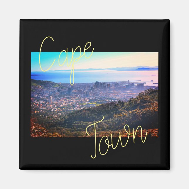 Kapstadt ZA Südafrikanischer Ozean Panorama Magnet (Vorne)