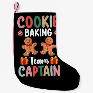 Kaptän der Cookie-Backmannschaft Familienweihnacht Kleiner Weihnachtsstrumpf