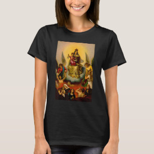 Kapulare unserer Lady des Monte Carmel Brown T-Shirt