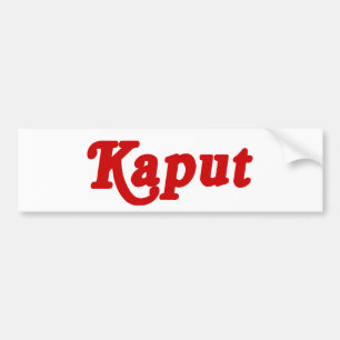 KAPUT ♦ FUNKTIONIERT NICHT ♦ AUTOAUFKLEBER