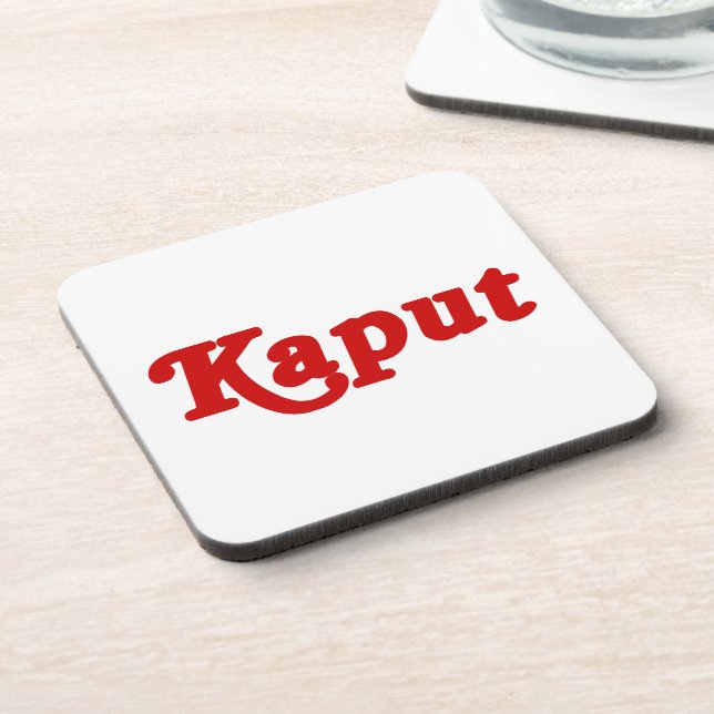 KAPUT ♦ FUNKTIONIERT NICHT ♦ GETRÄNKEUNTERSETZER (Linke Seite)