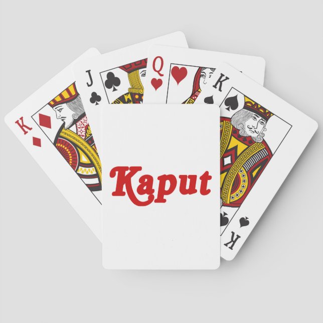KAPUT ♦ FUNKTIONIERT NICHT ♦ SPIELKARTEN (Rückseite)