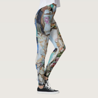 Kaputte Chinaporzellan-Muster Mudlark-Leggings. Leggings