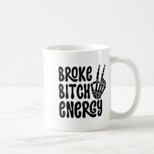Kaputte Energie Lustige Skeletthand Meme Kaffeetasse