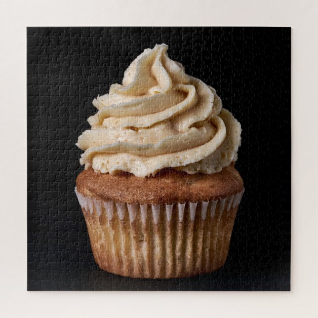 Kaputtes Buttercreme-Cupcake-Puzzle (Vertikal)