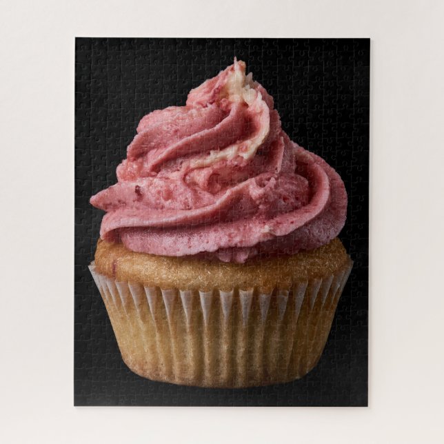 Kaputtes Buttercreme-Cupcake-Puzzle (Vertikal)