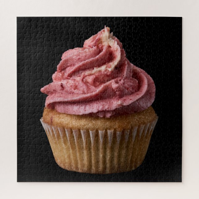 Kaputtes Buttercreme-Cupcake-Puzzle (Vertikal)
