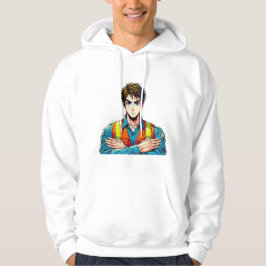 Kapuzen-Sweatshirt mit Manga-Sicherheitsfachmann Hoodie