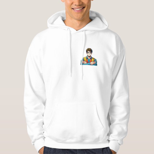 Kapuzen-Sweatshirt mit Manga-Sicherheitsfachmann Hoodie (Vorderseite)