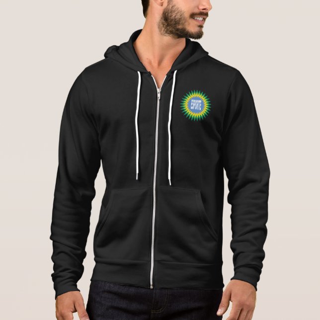 Kapuzenjacke Canvas Noir DESIGN BRAZIL ESPORTE Hoodie (Vorderseite)