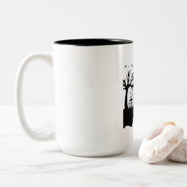 Kapuzenjacke "Lebend Albtraum" Zweifarbige Tasse
