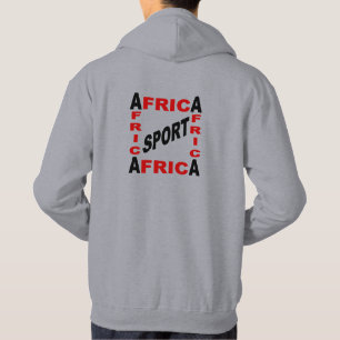 Kapuzenkapuze Mannschaftsrücken DESIGN AFRICA SPOR Hoodie