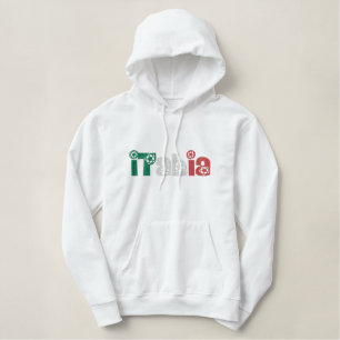 Kapuzenpulli Damenpulloverfußball Italiens Calcio