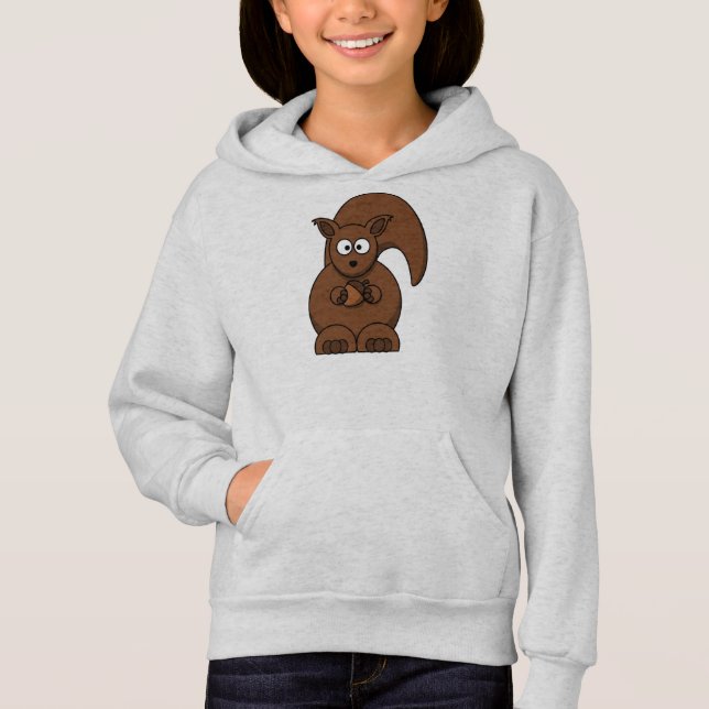 Kapuzenpulli mit Eichhörnchenmotiv Hoodie (Vorderseite)