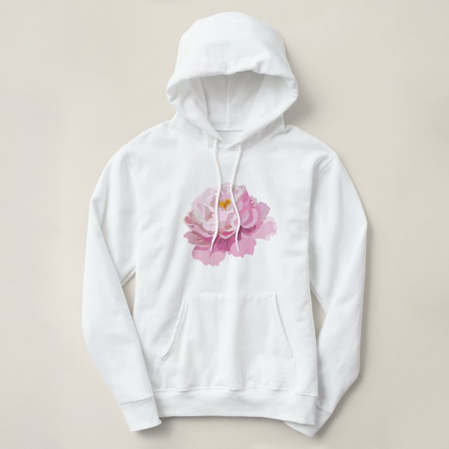 Kapuzenpullover mit Blumen Hoodie (Design vorne)