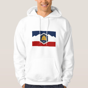 Kapuzenpullover mit der Flagge von Utah, USA Hoodie