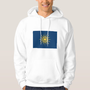 Kapuzenpullover mit Flagge von Makedonien, Grieche Hoodie