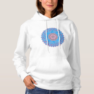 Kapuzenpullover mit handgezeichnetem Mandala-Desig Hoodie