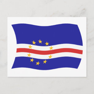 Kapverdische Flagge Postkarte