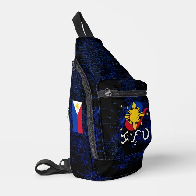 Kapwa (Baybayin script) Crossbody Bag (Linke Seite)