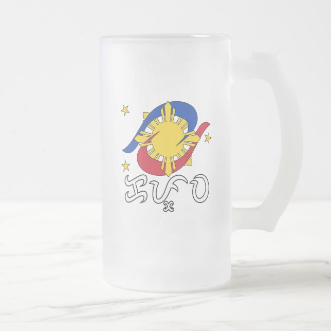 Kapwa (Baybayin script) Mattglas Bierglas (Rechts)