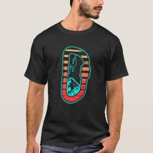 Karabiner Felsenkletterer Bergsteigen Bouldern T-Shirt