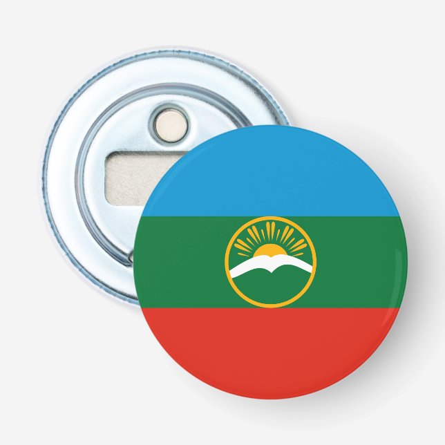 Karachay Cherkessia Flag Flaschenöffner (Vorderseite)