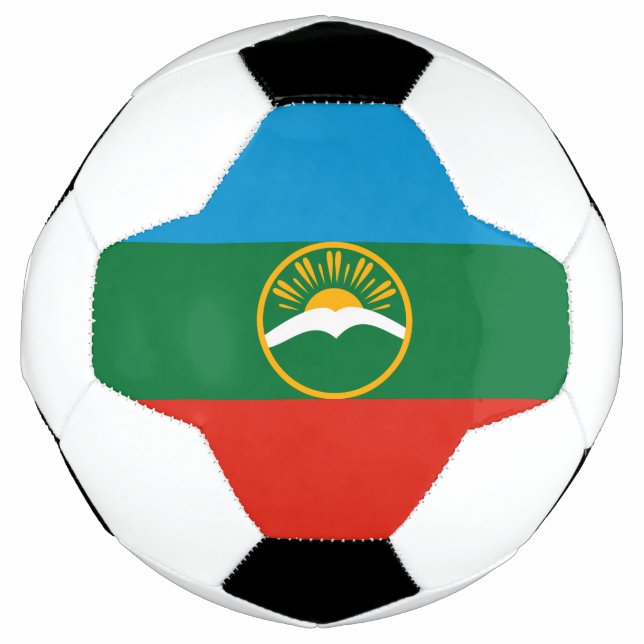 Karachay Cherkessia Flag Fußball (Vorderseite)