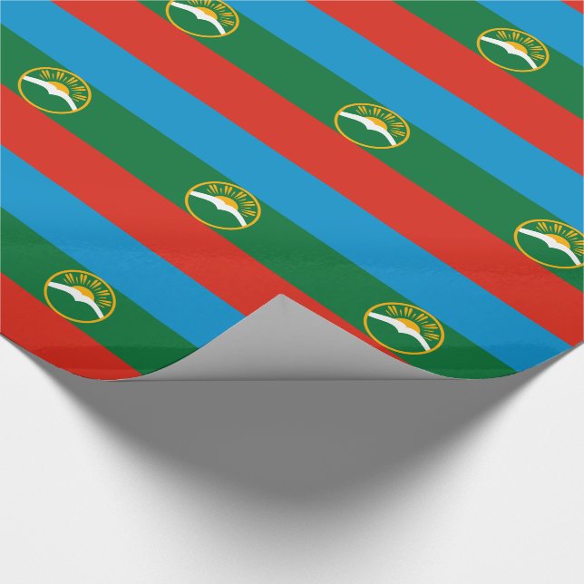 Karachay Cherkessia Flag Geschenkpapier (Ecke)