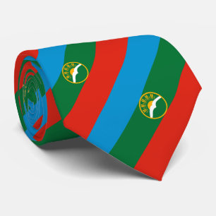 Karachay Cherkessia Flag Krawatte