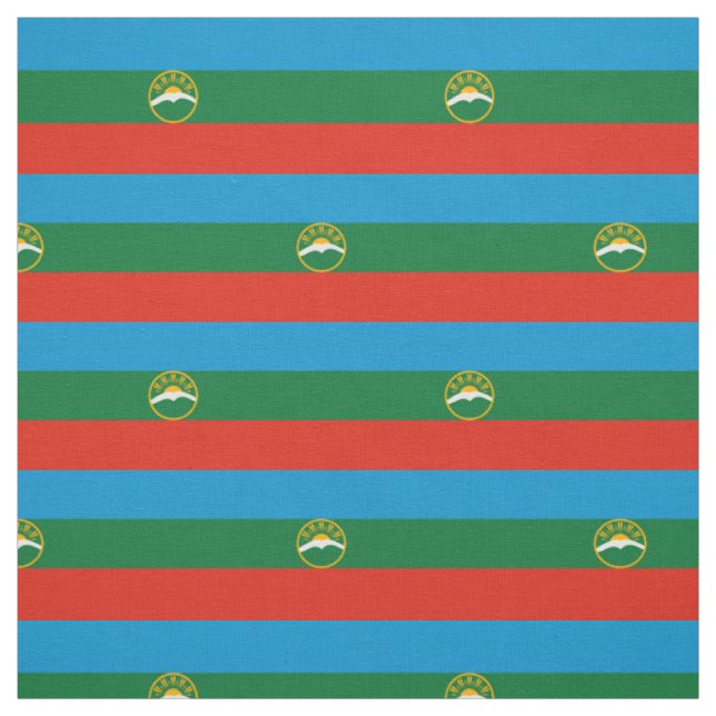 Karachay Cherkessia Flag Stoff (Muster)