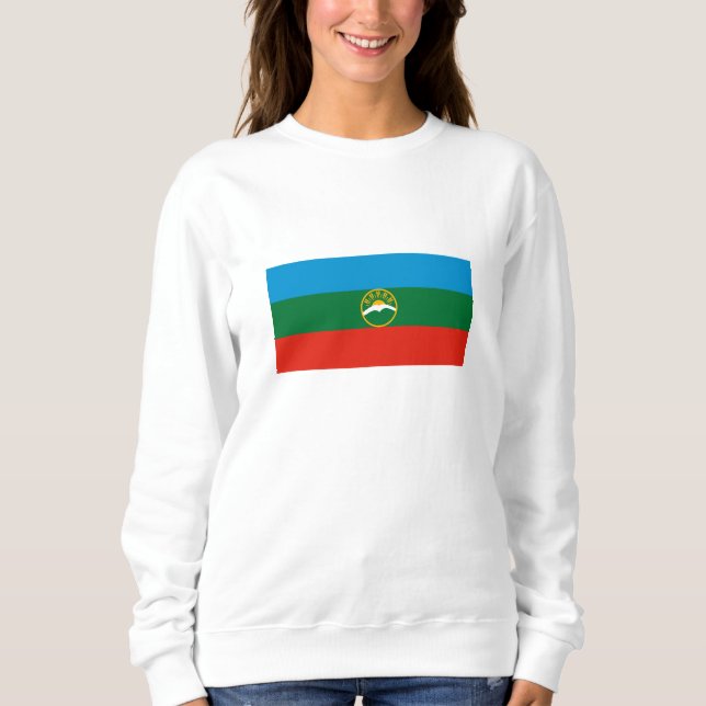 Karachay Cherkessia Flag Sweatshirt (Vorderseite)