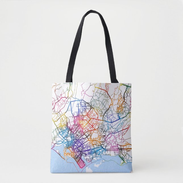 Karachi Pakistan Stadtkarte Tasche (Vorderseite)