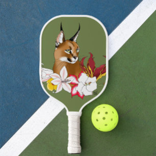 Karakal Wildkatze Floral Grün Pickleball Schläger