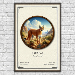 Karakal-Zoologie-Serie Poster