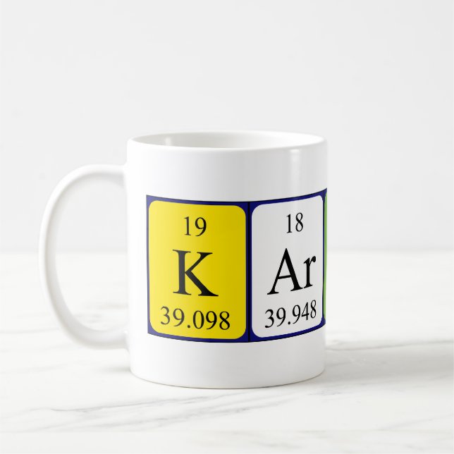 Karaline Periodenname Tasse (Links)