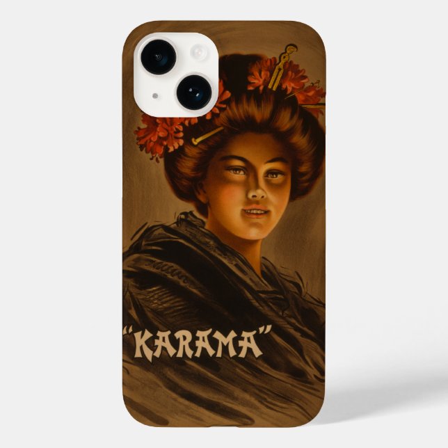 Karama: Japanische Romance Geisha-Schauspielerin Case-Mate iPhone 14 Hülle (Rückseite)