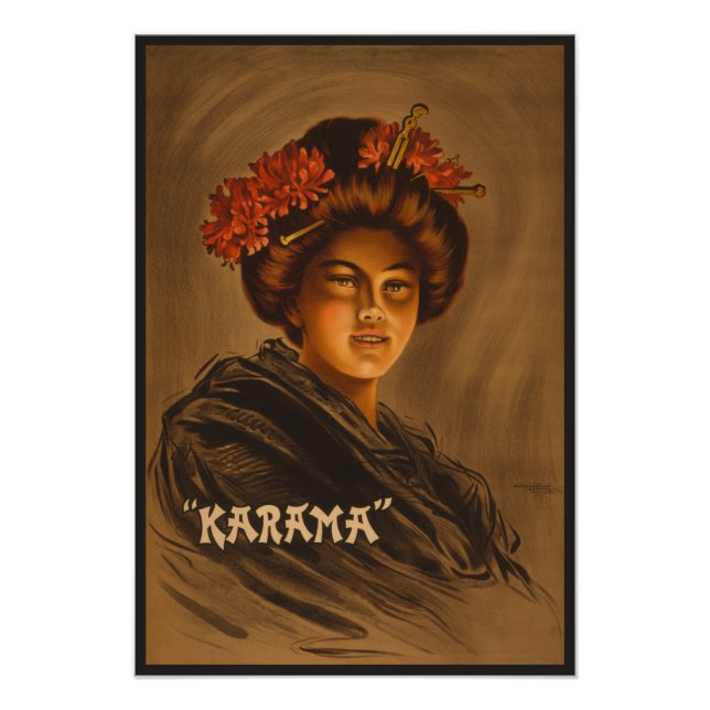 Karama: Japanische Romance Geisha-Schauspielerin Fotodruck (Vorne)