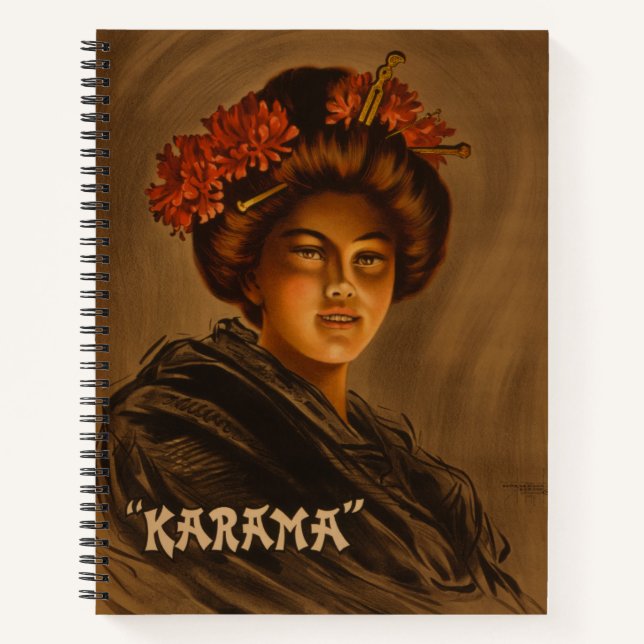 Karama: Japanische Romance Geisha-Schauspielerin Notizbuch (Vorderseite)