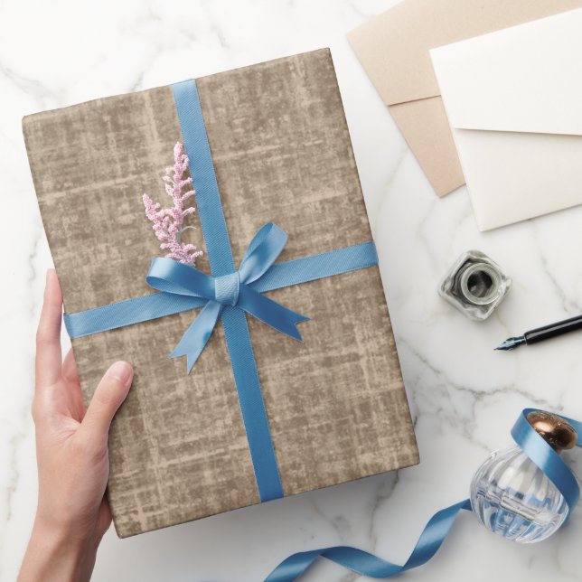Karamell Leinen Geschenkpapier (Schenken)
