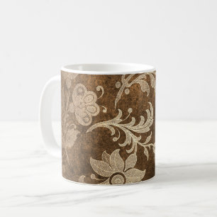 Karamell-Zerstampfungs-Samt-Bronze-Kaffee-Tasse Kaffeetasse