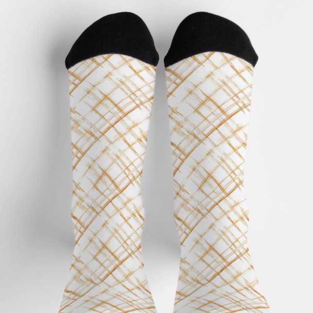 Karamellbonbonstreifen Socken (Oben)