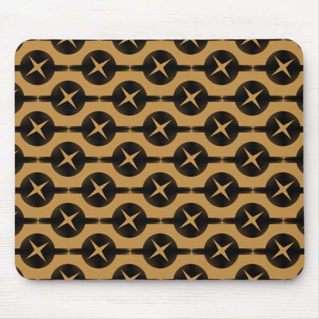 Karamellbraun Gelegentlich Kreise Mousepad (Vorne)