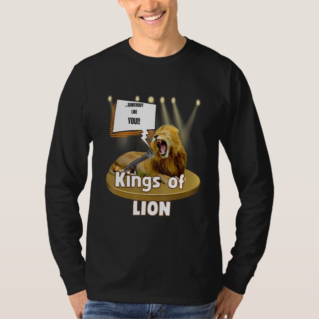 Karaoke Animals Sing KINGS Of LION T-Shirt (Vorderseite)