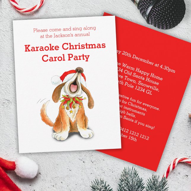 Karaoke Christmas carol invitation (Créateur téléchargé)