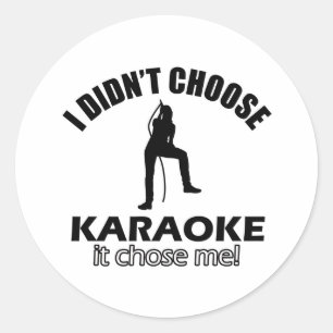 Karaoke-Designs Runder Aufkleber