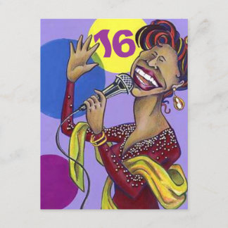 KARAOKE-DIVA-PARTY EINLADUNG 16. GEBURTSTAG 16