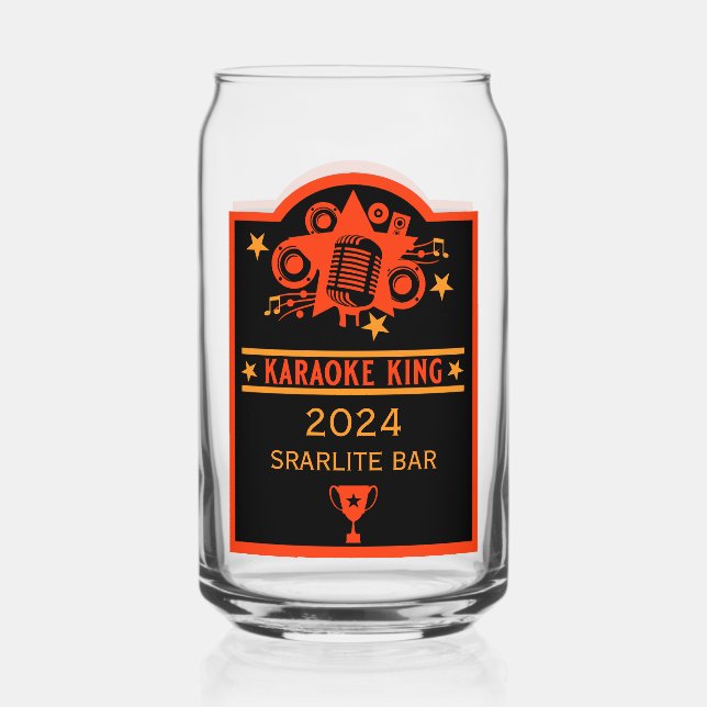 Karaoke-Gewinner Dosenglas (Vorderseite)